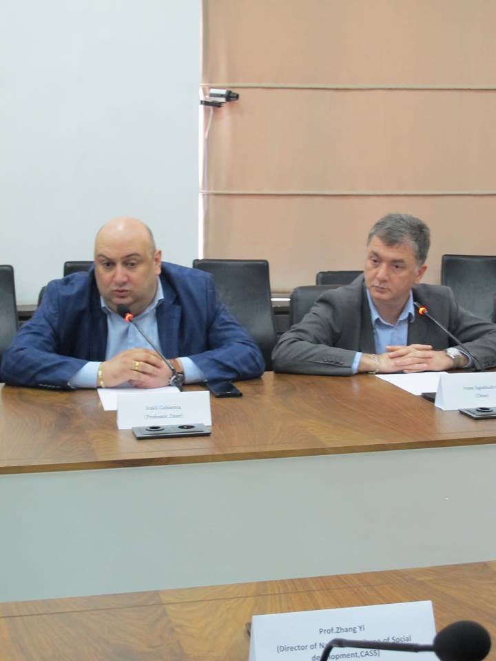 ჩინეთის საზოგადოებრივ მეცნიერებათა აკადემიის დელეგაციის ვიზიტი სტუ-ში