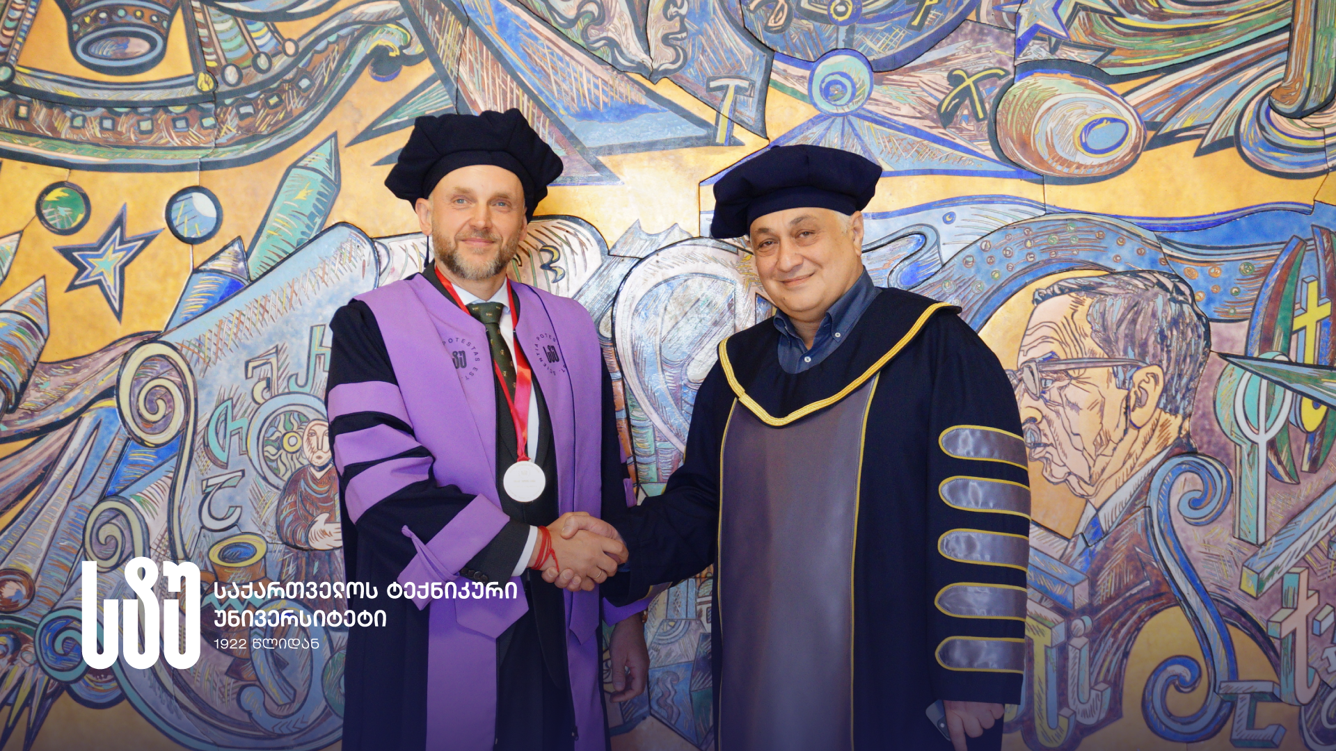Ambassador of Lithuania to Georgia Andrews Kalindra was awarded the Honorary Doctorate of GTU