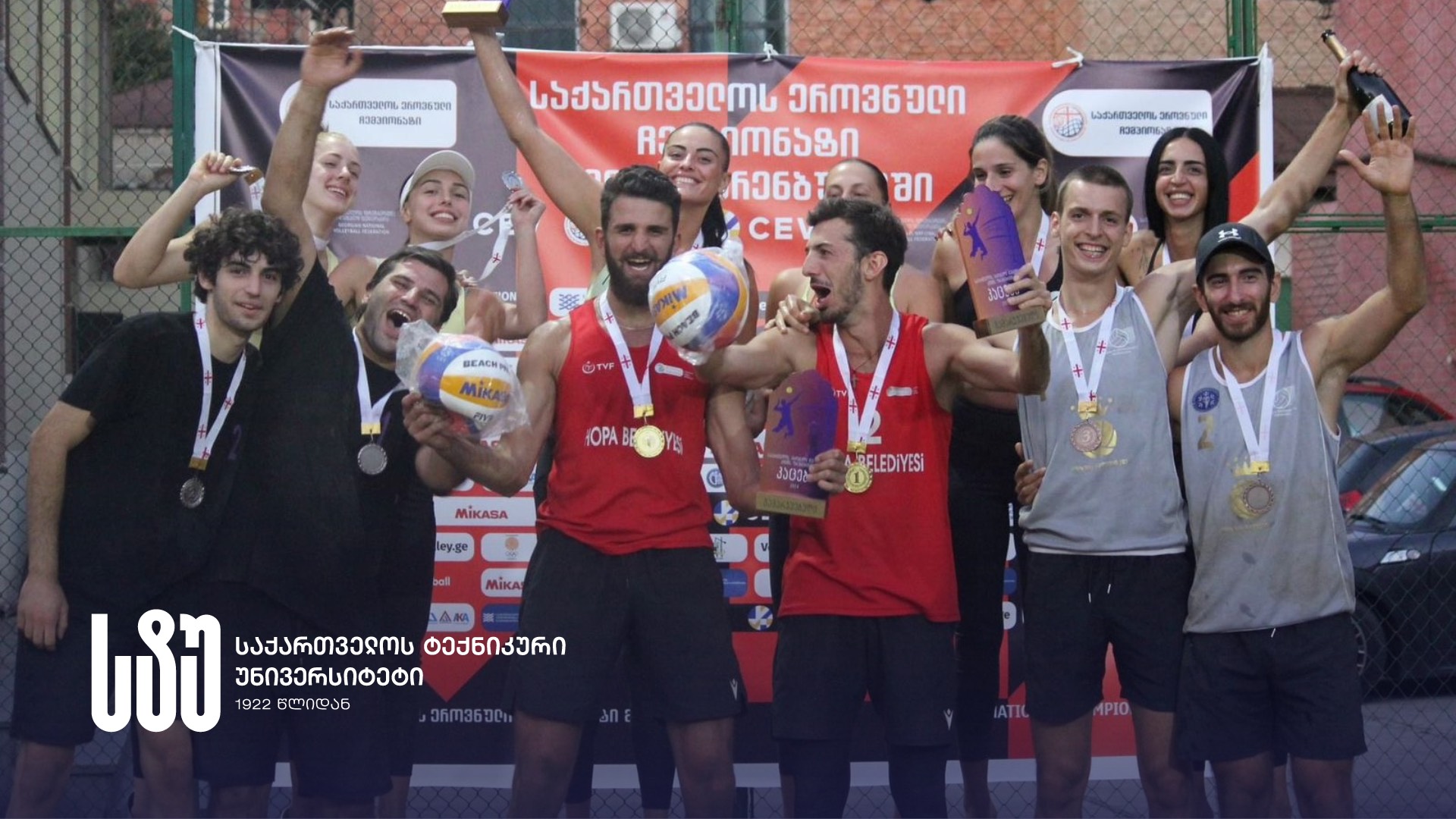 he Boys’ University Teams Finished the National Sand Volleyball Championship With an Unconditional Victory - With Gold, Silver and Bronze Medals